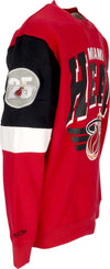 MITCHELL-&-NESS-Felpa-Girocollo-Uomo-Nba-All-Over-Crew-3.0-Miahea-Original-Team-Colors-da-uomo