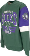 MITCHELL-&-NESS-Felpa-Girocollo-Uomo-Nba-All-Over-Crew-3.0-Milbuc-Original-Team-Colors-da-uomo