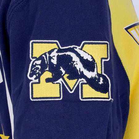 MITCHELL-&amp;-NESS-Felpa-Girocollo-Uomo-Ncaa-All-Over-Crew-2.0-Micwol-Original-Team-Colors-da-uomo