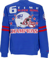 MITCHELL-&-NESS-Felpa-Girocollo-Uomo-Nfl-All-Over-Crew-2.0-Neepat-Original-Team-Colors-da-uomo