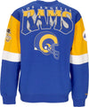 MITCHELL-&-NESS-Felpa-Girocollo-Uomo-Nfl-All-Over-Crew-3.0-Losram-Original-Team-Colors-da-uomo