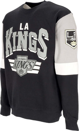 MITCHELL-&amp;-NESS-Felpa-Girocollo-Uomo-Nhl-All-Over-Crew-3.0-Loskin-Original-Team-Colors-da-uomo