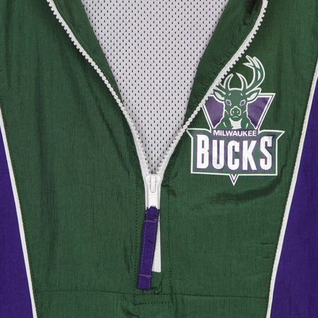 MITCHELL-&amp;-NESS-Giacca-a-Vento-Infilabile-Uomo-Nba-Highlight-Reel-Windbreaker-Hardwood-Classics-Milbuc-Original-Team-Colors-da-uomo