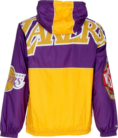 MITCHELL-&amp;-NESS-Giacca-a-Vento-Infilabile-Uomo-Nba-Team-Og-2.0-Anorak-Windbreaker-Loslak-Original-Team-Colors-da-uomo