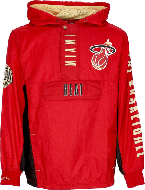 MITCHELL-&-NESS-Giacca-a-Vento-Infilabile-Uomo-Nba-Team-Og-2.0-Anorak-Windbreaker-Vintage-Logo-Miahea-Original-Team-Colors-da-uomo