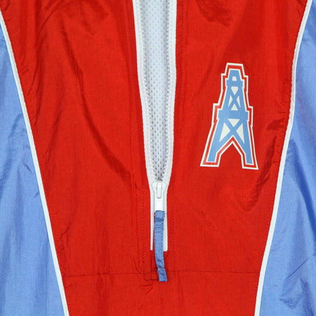 MITCHELL-&amp;-NESS-Giacca-a-Vento-Infilabile-Uomo-Nfl-Highlight-Reel-Windbreaker-Houoil-Light-Blue-da-uomo