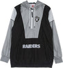 MITCHELL-&amp;-NESS-Giacca-a-Vento-Infilabile-Uomo-Nfl-Highlight-Reel-Windbreaker-Oakrai-Black-da-uomo