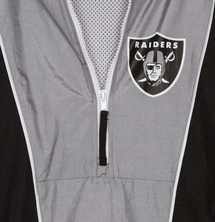 MITCHELL-&amp;-NESS-Giacca-a-Vento-Infilabile-Uomo-Nfl-Highlight-Reel-Windbreaker-Oakrai-Black-da-uomo