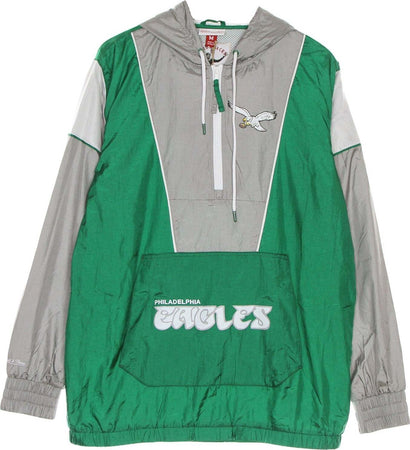 MITCHELL-&amp;-NESS-Giacca-a-Vento-Infilabile-Uomo-Nfl-Highlight-Reel-Windbreaker-Phieag-Dark-Green-da-uomo