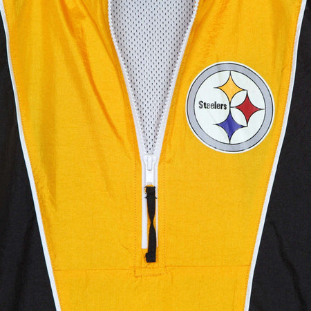 MITCHELL-&amp;-NESS-Giacca-a-Vento-Infilabile-Uomo-Nfl-Highlight-Reel-Windbreaker-Pitste-Black-da-uomo