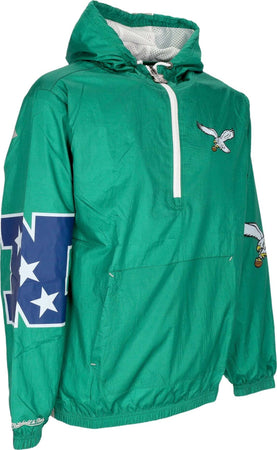 MITCHELL-&amp;-NESS-Giacca-a-Vento-Infilabile-Uomo-Nfl-Team-Og-2.0-Anorak-Windbreaker-Phieag-Original-Team-Colors-da-uomo