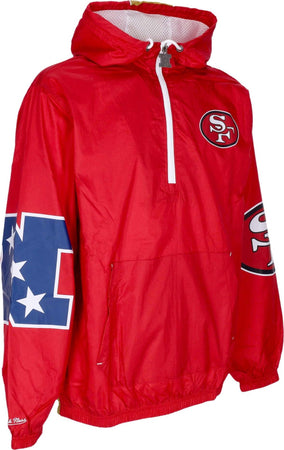 MITCHELL-&amp;-NESS-Giacca-a-Vento-Infilabile-Uomo-Nfl-Team-Og-2.0-Anorak-Windbreaker-Saf49e-Original-Team-Colors-da-uomo