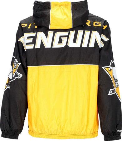 MITCHELL-&amp;-NESS-Giacca-a-Vento-Infilabile-Uomo-Nhl-Team-Og-2.0-Anorak-Windbreaker-Pitpen-Original-Team-Colors-da-uomo