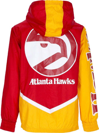 MITCHELL-&amp;-NESS-Giacca-a-Vento-Uomo-Nba-Undeniable-Full-Zip-Windbreaker-Hardwood-Classics-Atlhaw-Red/yellow-da-uomo