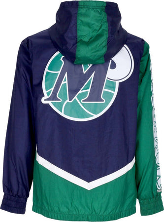 MITCHELL-&amp;-NESS-Giacca-a-Vento-Uomo-Nba-Undeniable-Full-Zip-Windbreaker-Hardwood-Classics-Dalmav-Navy-da-uomo