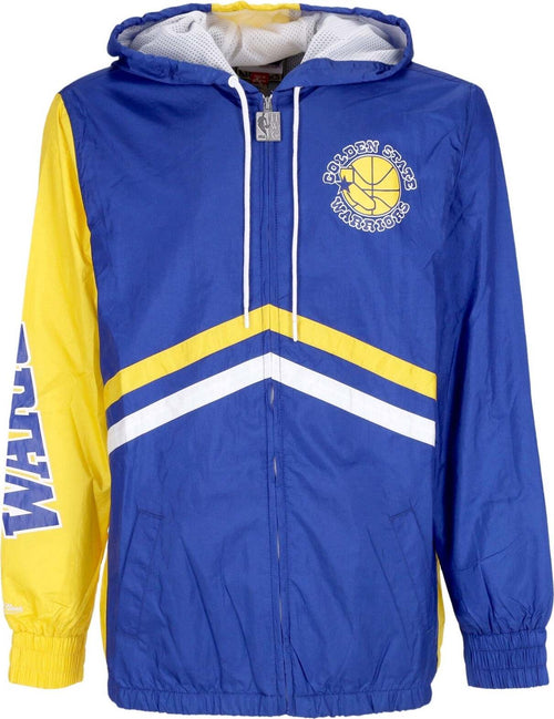 MITCHELL-&-NESS-Giacca-a-Vento-Uomo-Nba-Undeniable-Full-Zip-Windbreaker-Hardwood-Classics-Golwar-Royal-da-uomo