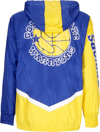 MITCHELL-&amp;-NESS-Giacca-a-Vento-Uomo-Nba-Undeniable-Full-Zip-Windbreaker-Hardwood-Classics-Golwar-Royal-da-uomo