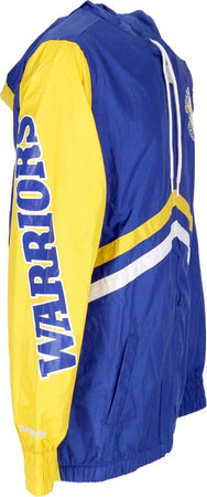 MITCHELL-&amp;-NESS-Giacca-a-Vento-Uomo-Nba-Undeniable-Full-Zip-Windbreaker-Hardwood-Classics-Golwar-Royal-da-uomo