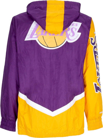 MITCHELL-&amp;-NESS-Giacca-a-Vento-Uomo-Nba-Undeniable-Full-Zip-Windbreaker-Hardwood-Classics-Loslak-Purple-da-uomo