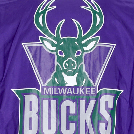 MITCHELL-&amp;-NESS-Giacca-a-Vento-Uomo-Nba-Undeniable-Full-Zip-Windbreaker-Hardwood-Classics-Milbuc-Purple-da-uomo