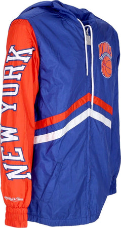 MITCHELL-&amp;-NESS-Giacca-a-Vento-Uomo-Nba-Undeniable-Full-Zip-Windbreaker-Hardwood-Classics-Neykni-Royal-da-uomo