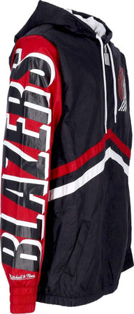MITCHELL-&amp;-NESS-Giacca-a-Vento-Uomo-Nba-Undeniable-Full-Zip-Windbreaker-Hardwood-Classics-Porbla-Black-da-uomo