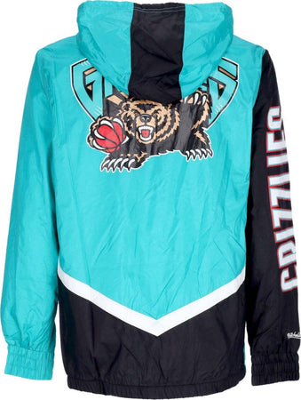 MITCHELL-&amp;-NESS-Giacca-a-Vento-Uomo-Nba-Undeniable-Full-Zip-Windbreaker-Hardwood-Classics-Vangri-Teal-da-uomo