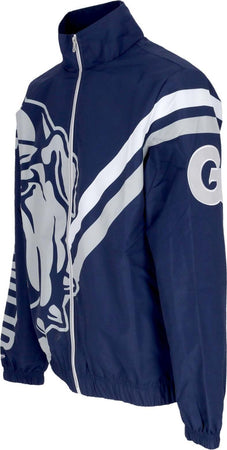 MITCHELL-&amp;-NESS-Giacca-a-Vento-Uomo-Ncaa-Exploded-Logo-Warm-Up-Jacket-Geohoy-Navy-da-uomo