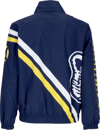 MITCHELL-&amp;-NESS-Giacca-a-Vento-Uomo-Ncaa-Exploded-Logo-Warm-Up-Jacket-Micwol-Navy-da-uomo