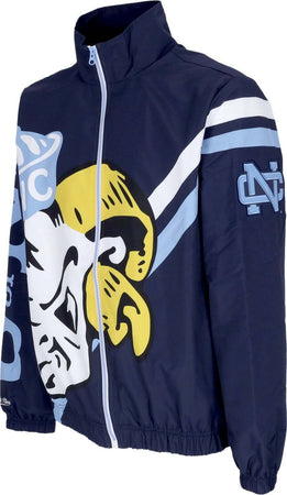 MITCHELL-&amp;-NESS-Giacca-a-Vento-Uomo-Ncaa-Exploded-Logo-Warm-Up-Jacket-Unchee-Navy-da-uomo
