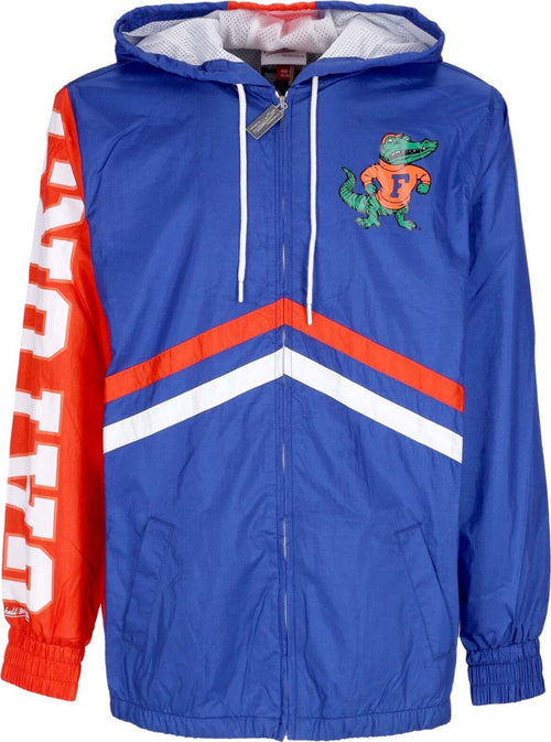 MITCHELL-&-NESS-Giacca-a-Vento-Uomo-Ncaa-Undeniable-Full-Zip-Windbreaker-Flogat-Royal-da-uomo