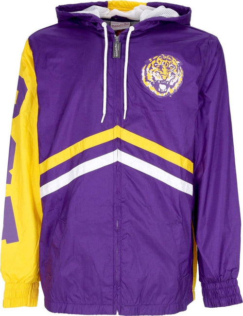 MITCHELL-&-NESS-Giacca-a-Vento-Uomo-Ncaa-Undeniable-Full-Zip-Windbreaker-Loutig-Purple-da-uomo