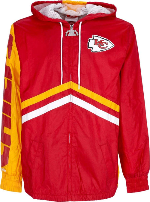 MITCHELL-&-NESS-Giacca-a-Vento-Uomo-Nfl-Undeniable-Full-Zip-Windbreaker-Kanchi-Scarlet-da-uomo