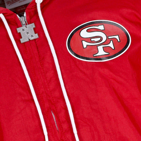 MITCHELL-&amp;-NESS-Giacca-a-Vento-Uomo-Nfl-Undeniable-Full-Zip-Windbreaker-Saf49e-Scarlet-da-uomo