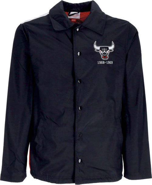 MITCHELL-&-NESS-Giacca-Coach-Jacket-Uomo-Nba-Big-Face-Coach-Jacket-5.0-Hardwood-Classics-Chibul-Black-da-uomo