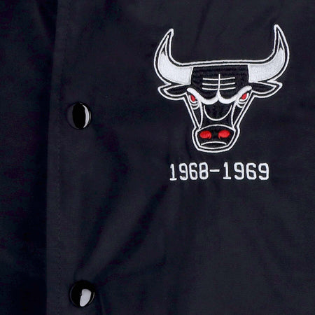 MITCHELL-&amp;-NESS-Giacca-Coach-Jacket-Uomo-Nba-Big-Face-Coach-Jacket-5.0-Hardwood-Classics-Chibul-Black-da-uomo