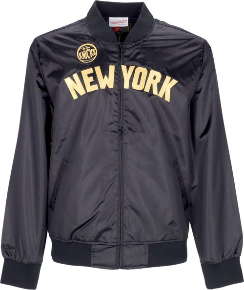 MITCHELL-&-NESS-Giacchetta-Uomo-Nba-Big-Face-4.0-Satin-Jacket-Hardwood-Classics-Neykni-Black/original-Team-Colors-da-uomo