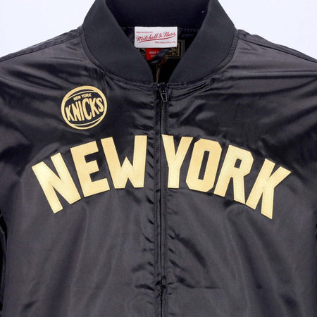 MITCHELL-&amp;-NESS-Giacchetta-Uomo-Nba-Big-Face-4.0-Satin-Jacket-Hardwood-Classics-Neykni-Black/original-Team-Colors-da-uomo