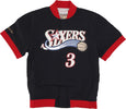 MITCHELL-&amp;-NESS-Giacchetta-Uomo-Nba-Off-Court-Warm-Up-Jacket-No-3-Allen-Iverson-Phi76e-Original-Team-Colors-da-uomo