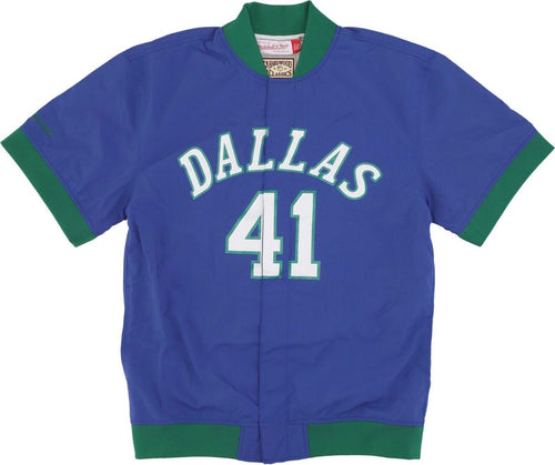 MITCHELL-&-NESS-Giacchetta-Uomo-Nba-Off-Court-Warm-Up-Jacket-No-41-Dirk-Nowitzki-Dalmav-Original-Team-Colors-da-uomo