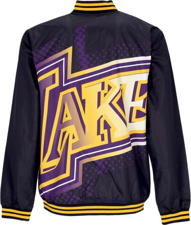 MITCHELL-&amp;-NESS-Giubbotto-Bomber-Uomo-Nba-Big-Face-7.0-Jacket-Loslak-Black-da-uomo