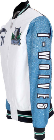 MITCHELL-&amp;-NESS-Giubbotto-Bomber-Uomo-Nba-Burst-Warm-Up-Jacket-No-21-Kevin-Garnett-Mintim-Multi/white-da-uomo
