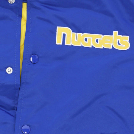 MITCHELL-&amp;-NESS-Giubbotto-Bomber-Uomo-Nba-Heavyweight-Satin-Jacket-Dennug-Original-Team-Colors-da-uomo