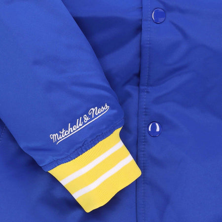 MITCHELL-&amp;-NESS-Giubbotto-Bomber-Uomo-Nba-Heavyweight-Satin-Jacket-Golwar-Original-Team-Colors-da-uomo