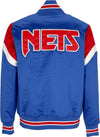 MITCHELL-&-NESS-Giubbotto-Bomber-Uomo-Nba-Heavyweight-Satin-Jacket-Nejnet-Original-Team-Colors-da-uomo