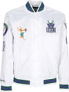 MITCHELL-&-NESS-Giubbotto-Bomber-Uomo-Nba-Hometown-Lw-Satin-Jacket-Hardwood-Classics-Milbuc-White-da-uomo