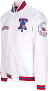 MITCHELL-&-NESS-Giubbotto-Bomber-Uomo-Nba-Hometown-Lw-Satin-Jacket-Hardwood-Classics-Phi76e-White-da-uomo