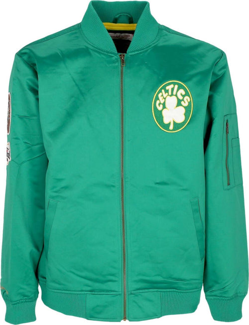 MITCHELL-&-NESS-Giubbotto-Bomber-Uomo-Nba-Lightweight-Satin-Bomber-Boscel-Original-Team-Colors-da-uomo