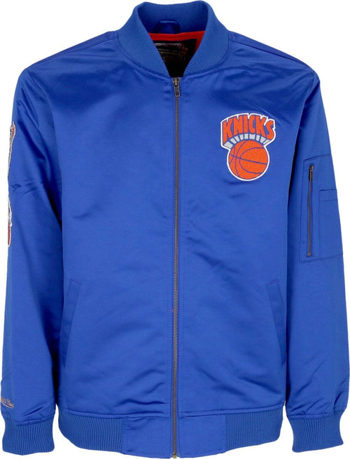MITCHELL-&-NESS-Giubbotto-Bomber-Uomo-Nba-Lightweight-Satin-Bomber-Neykni-Original-Team-Colors-da-uomo