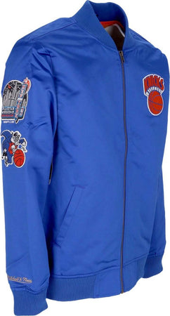 MITCHELL-&amp;-NESS-Giubbotto-Bomber-Uomo-Nba-Lightweight-Satin-Bomber-Neykni-Original-Team-Colors-da-uomo
